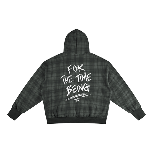 Logo Plaid Hoodie