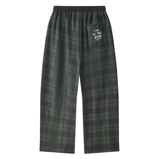 Logo Plaid Pants