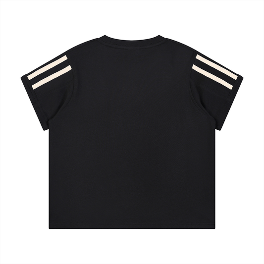 "FEEL THE MUSIC" Women's Varsity Stripe T-Shirt