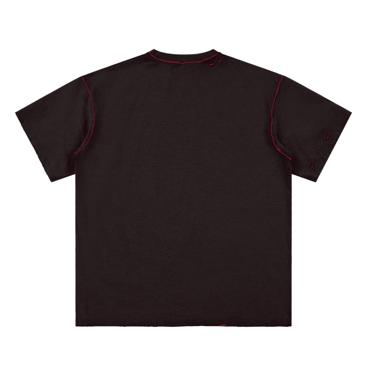 "UNSURE" Hand-frayed Reversible Tee