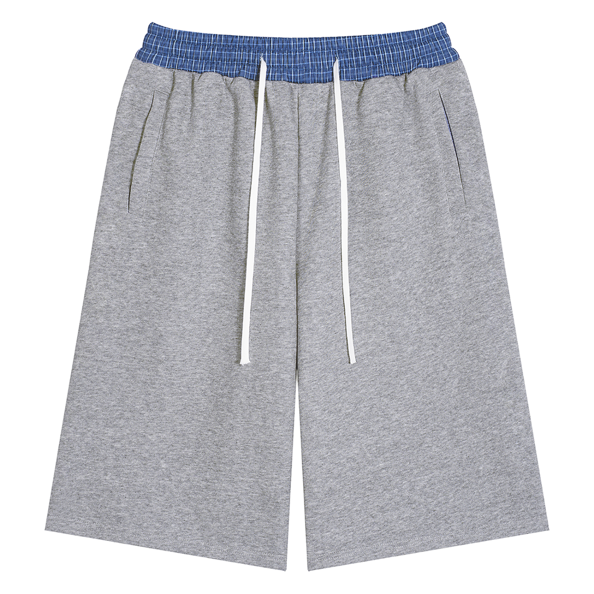Logo Plaid Waistband Shorts