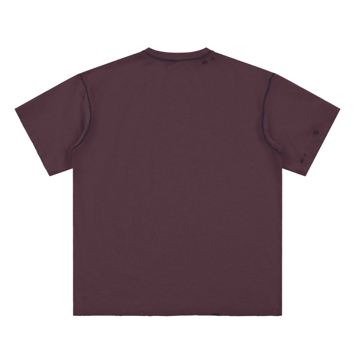 "Just Take Time" Hand-frayed Reversible Skater Tee