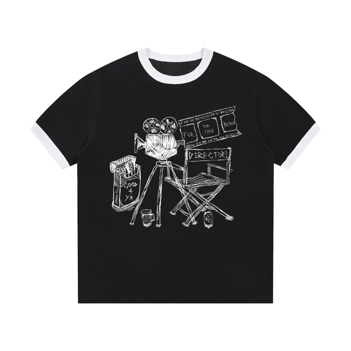 "POP CULTURE" Ringer Tee