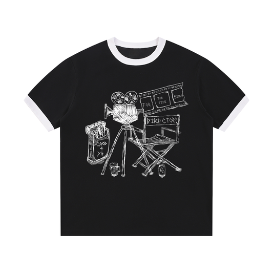 "POP CULTURE" Ringer Tee