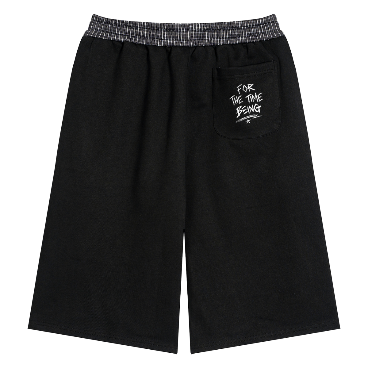 Logo Plaid Waistband Shorts