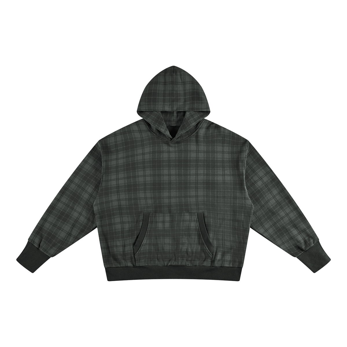 Logo Plaid Hoodie