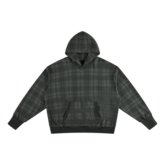 Logo Plaid Hoodie
